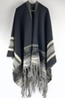[S2548R-3683] [S2548R] Prato Boiled Wool Poncho Specials (Design C)