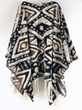 [S2548R-3685] [S2548R] Prato Boiled Wool Poncho Specials (Design E)