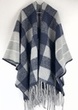 [S2548R-3687] [S2548R] Prato Boiled Wool Poncho Specials (Design G)