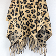 [S2550R-1130] [S2550R] Boiled Wool Panther Poncho's (Sable)