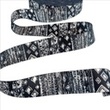 [730R-3684] [730R] Webbing Black And White (Design D)