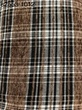 [S2553R-1012] [S2553R] Check Coat Fabric (Brown)