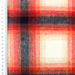 [S2553R-1122] [S2553R] Check Coat Fabric (Rouge)