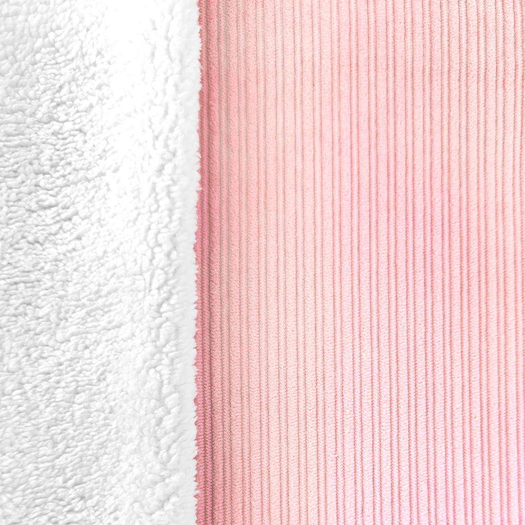 [S2086L] High-Low Rib Teddy