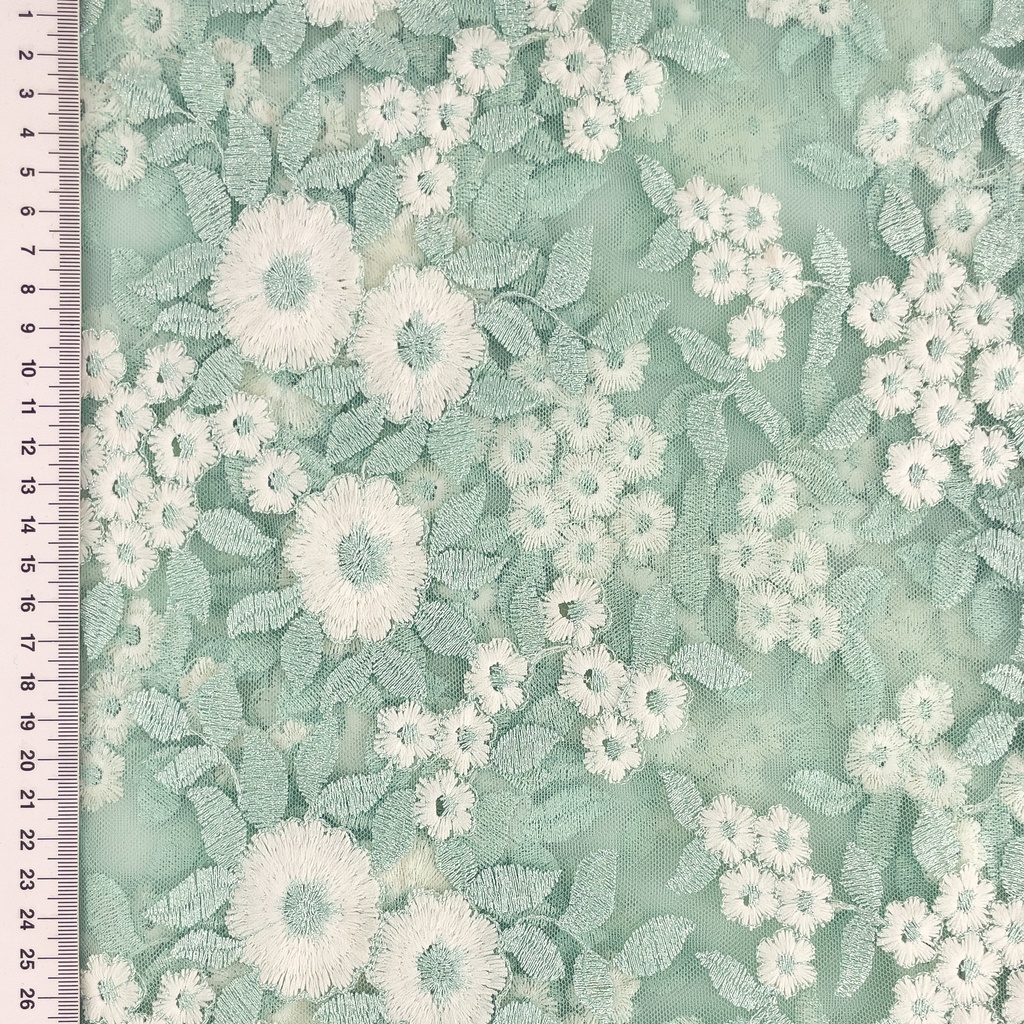 [S2576R] Tulle Flowers With Lurex