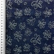 [S2620R-1019] [S2620R] Jeans Jacquard Flower (Bleu Foncé)