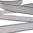 [737R-1137] [737R] Elastic Colour Line Small Stripe (Hell Grau Meliert)