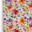 [S2691L-3682] [S2691L] Viscose Linen Digital Printed Floral (Design B)