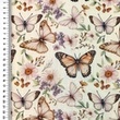 [S2693L-3683] [S2693L] Viscose Linen Digital Printed Botanic (Design C)