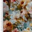 [S2697L-3681] [S2697L] Viscose Lycra Heavy Digital Printed Classic Flowers (Design A)