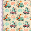 [S2642R-3681] [S2642R] Jersey Digital Printed Dino Vehicles (Design A)