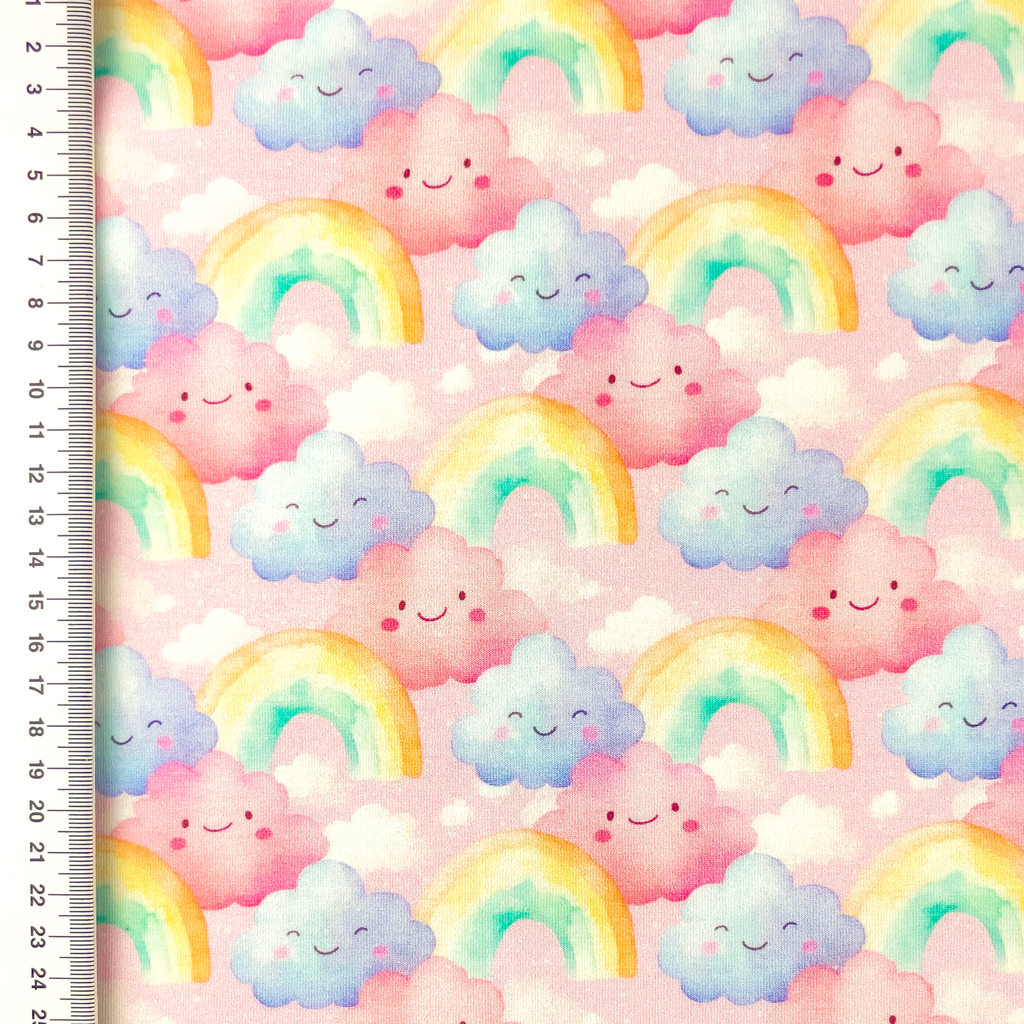 [S2654R] Jersey Digital Printed Love Cloud