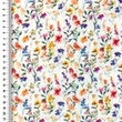 [S2672R-3682] [S2672R] Double Gauze Crinkled Digital Printed Whimsical Flower (Design B)