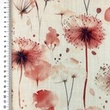 [S2689R-3683] [S2689R] Viscose Linen Digital Printed Flower Sea (Design C)