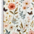 [S2689R-3684] [S2689R] Viscose Linen Digital Printed Flower Sea (Design D)