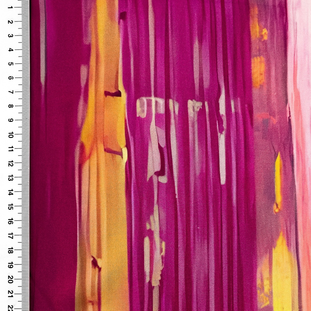 [S2721L] Rayon Poplin Printed Stripes