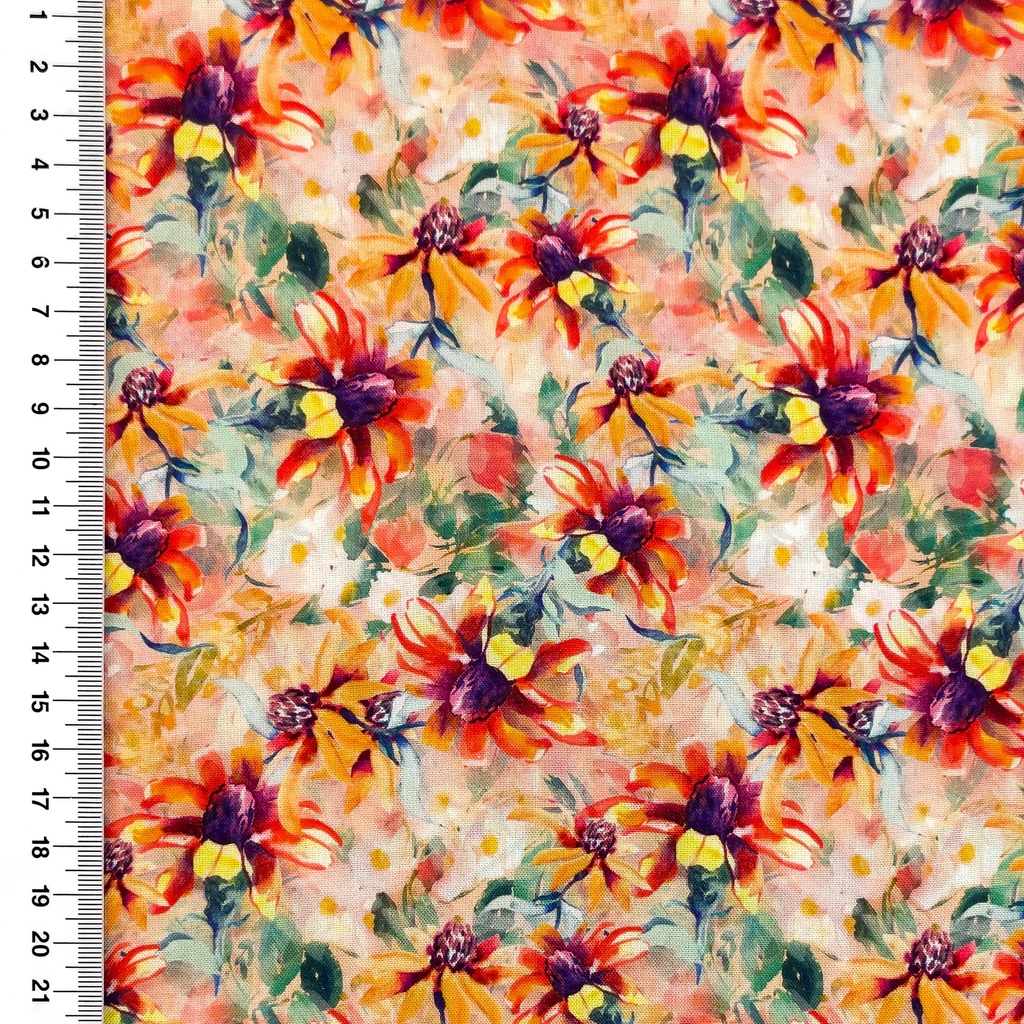 [S2741L] Rayon Poplin Printed Floral