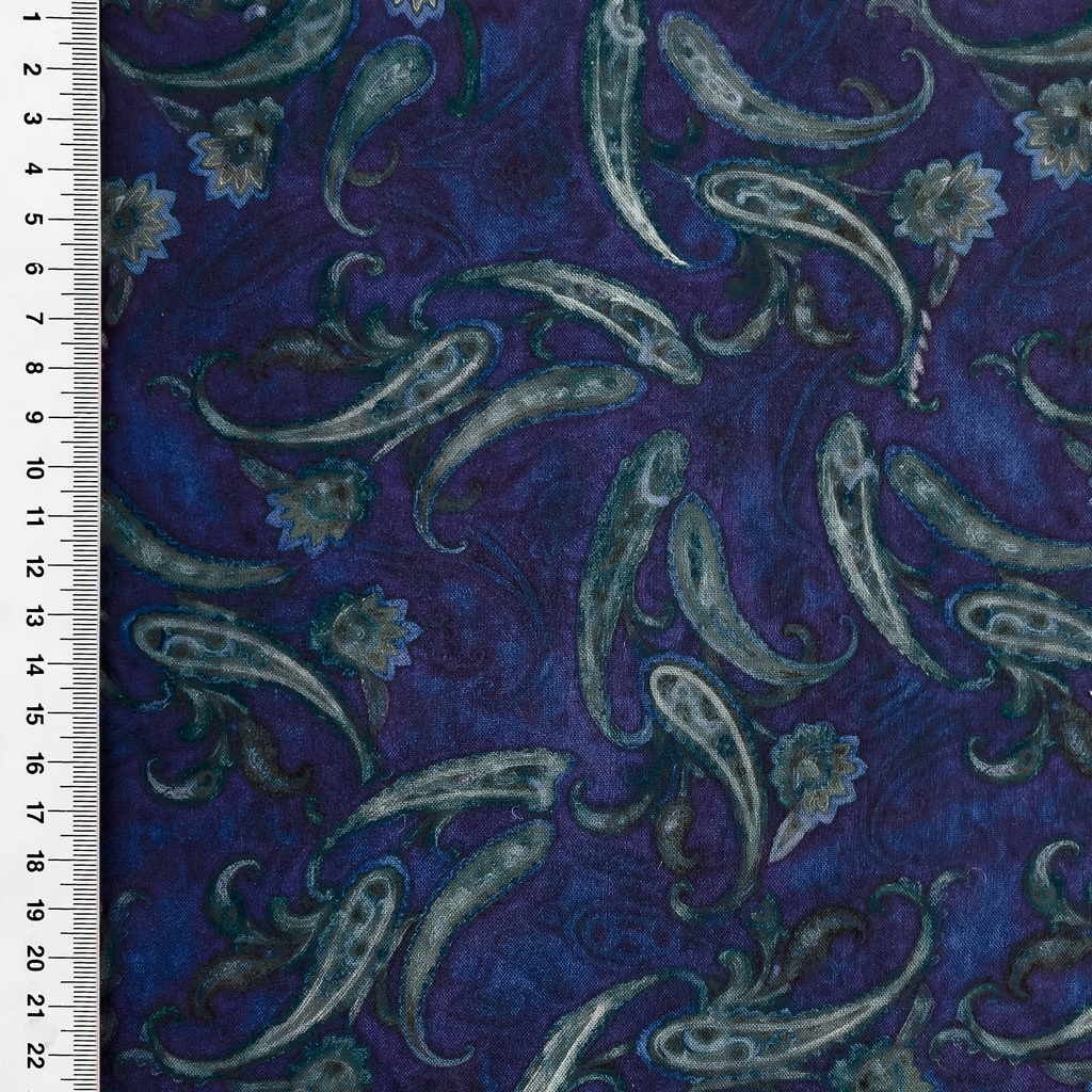 [S2726R] Rayon Poplin Printed Paisley