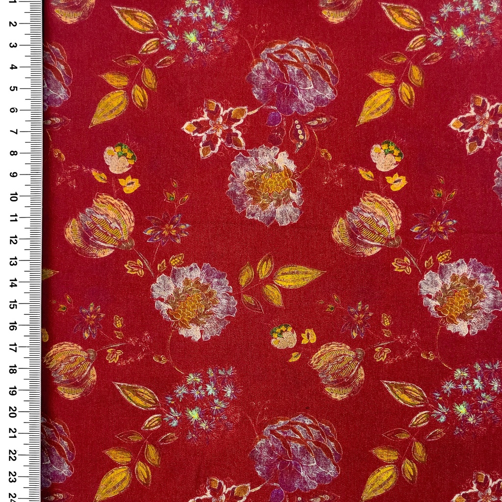 [S2745R] Rayon Poplin Printed Leona