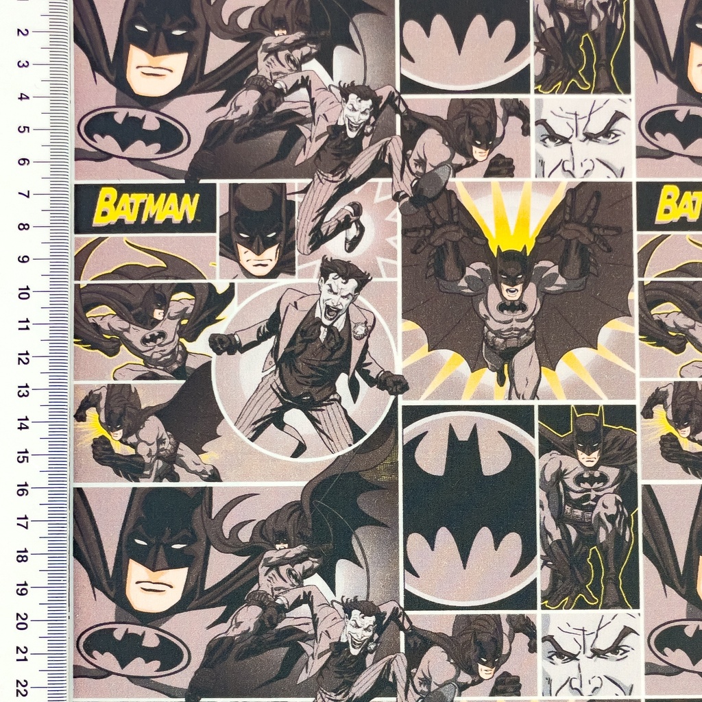 [S2750R] Licence Poplin Digital Printed Comic Hero's ™©
