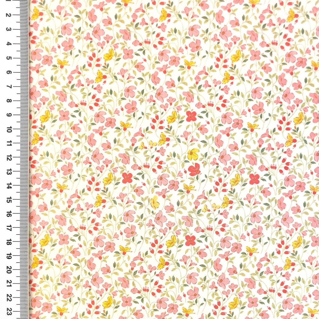 [S2752L] Poplin Digital Printed Bright Flowers