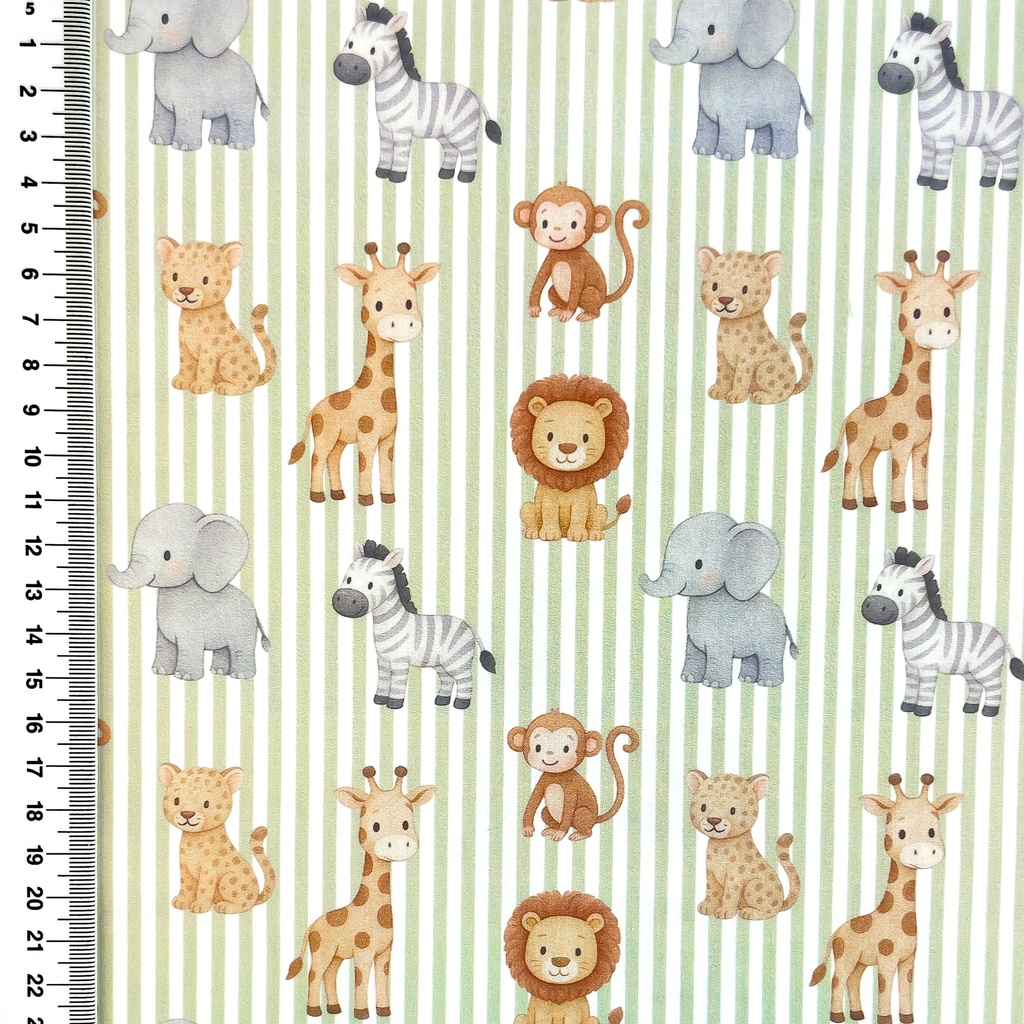 [S2757R] Poplin Digital Printed Pastel Stripes & Stripes