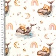 [S2758R-3683] [S2758R] Poplin Digital Printed Tiny Ocean Pals (Design C)