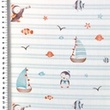 [S2758R-3685] [S2758R] Poplin Digital Printed Tiny Ocean Pals (Design E)