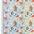 [S2760R-3684] [S2760R] Poplin Digital Printed Little Boys Dreams (Design D)