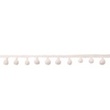 [001R-10025] [001R] Pom Pom Lace Small (White)