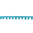 [001R-10028] [001R] Pom Pom Lace Small (Aqua)