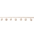 [002R-10017] [002R] Pom Pom Lace Middle (Ecru)