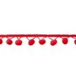 [003R-10004] [003R] Pom Pom Lace Big (Red)