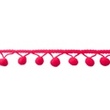 [003R-10007] [003R] Pom Pom Lace Big (Fuchsia)