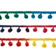 [005R-11420] [005R] Rainbow Pom Pom Lace (Multi)