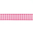 [006R-10241] [006R] Check Ribbon With Stitch Edge (Fuchsia)
