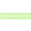 [006R-10243] [006R] Check Ribbon With Stitch Edge (Lime)