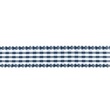 [006R-10245] [006R] Check Ribbon With Stitch Edge (Dark Blue)