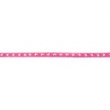 [016R-42763] [016R] Nastro Pelle Scamosciata Con Stella Argento (Fucsia)