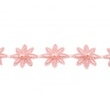 [018R-42675] [018R] Fleur Au Crochet Avec Perle  (Rose)
