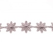 [018R-42677] [018R] Fleur Au Crochet Avec Perle  (Gris)