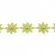 [018R-42683] [018R] Fleur Au Crochet Avec Perle  (Chaux)