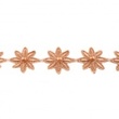 [018R-42684] [018R] Fleur Au Crochet Avec Perle  (Bronze)