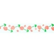 [028R-11488] [028R] Ruban Organza Imprimé (Tulipe)