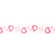 [028R-11494] [028R] Organza Ribbon Printed (Serce)