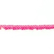 [033R-10882] [033R] Satinband Mit Organza Punkte (Fuchsie)