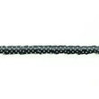 [033R-10885] [033R] Satinband Mit Organza Punkte (Schwarz)