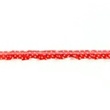 [033R-10888] [033R] Satinband Mit Organza Punkte (Rot)