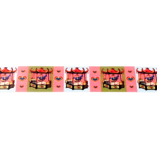 [035R] Satin Ribbon Printed