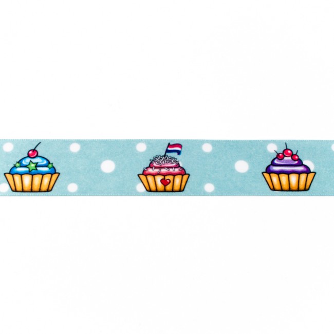 [038R] Satin Ribbon Cup-cakes